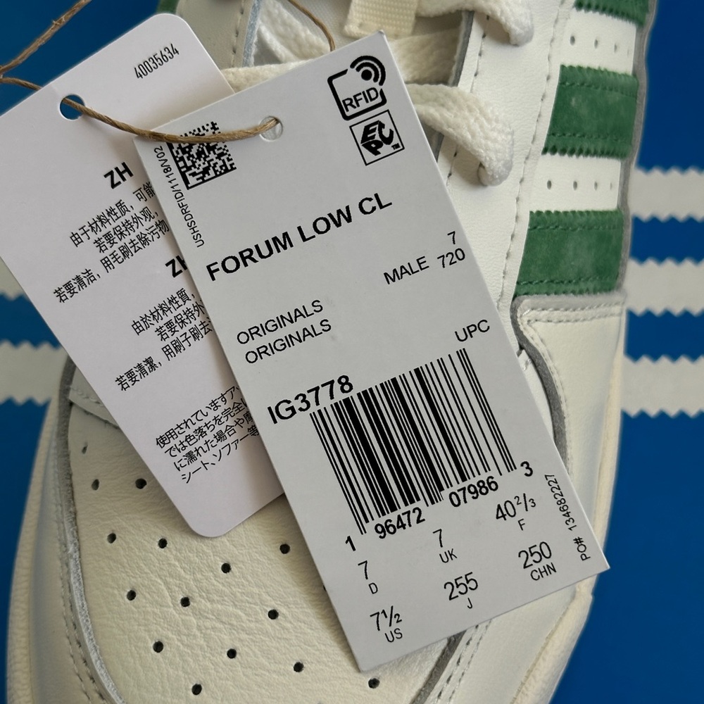Adidas Forum Low CL Preloved Green Sneakers - Picture 12 of 15